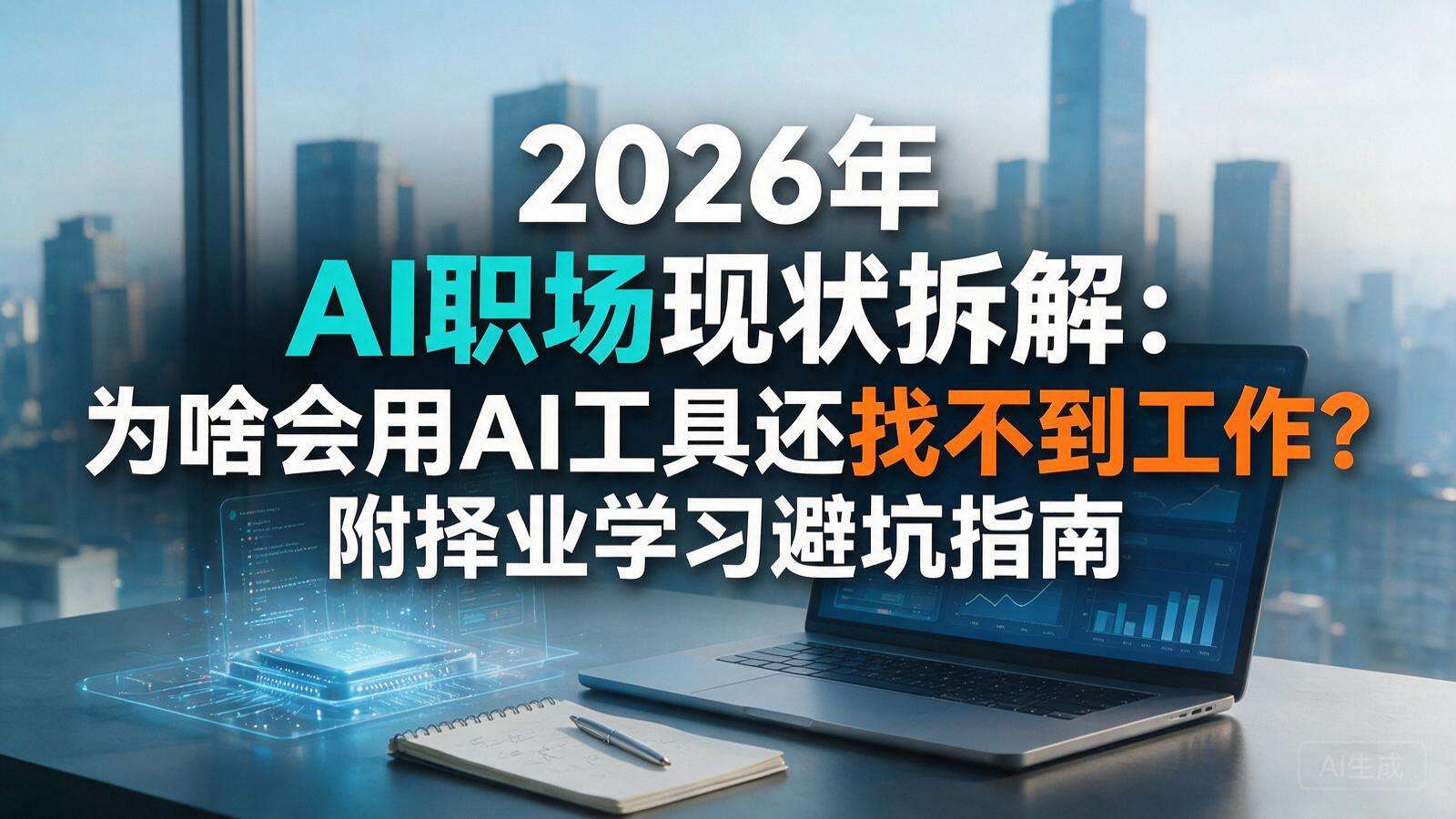 2026年AI职场现状拆解：为啥会用AI工具还找不到工作？附择业学习避坑指南封面图