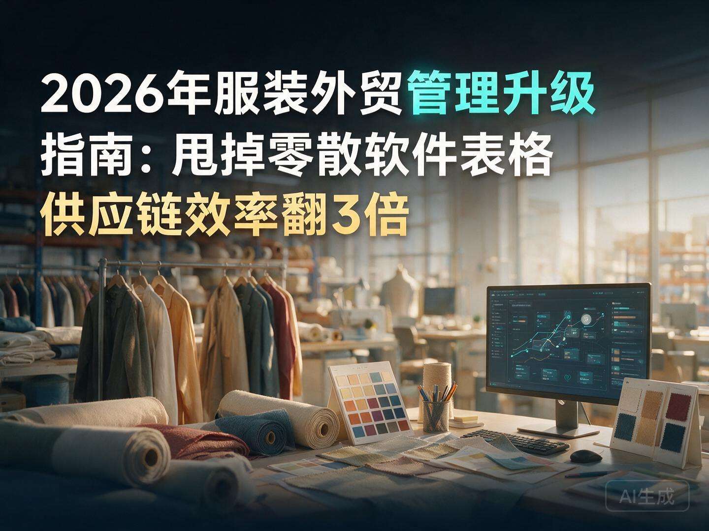 2026年服装外贸管理升级指南:甩掉零散软件表格 供应链效率翻3倍封面图