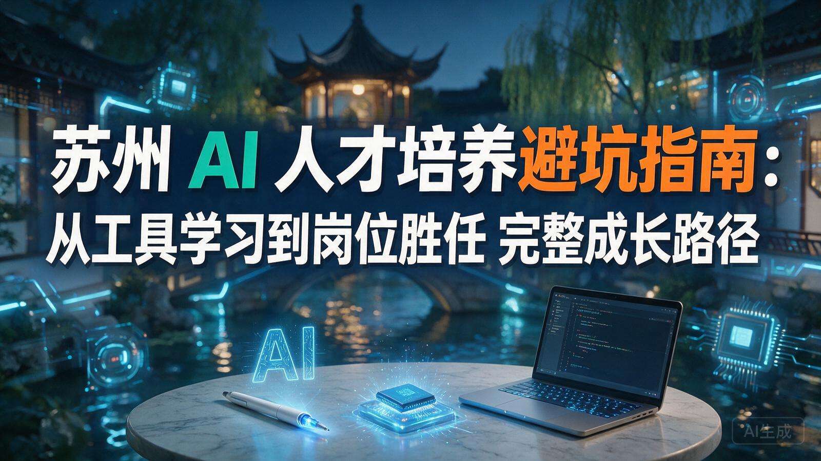苏州 AI 人才培养避坑指南:从工具学习到岗位胜任完整成长路径封面图