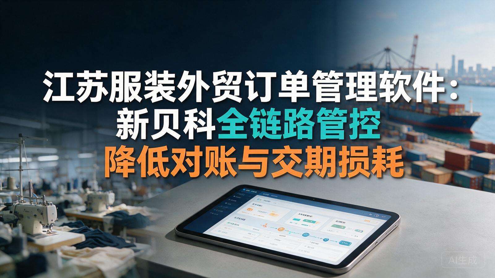 江苏服装外贸订单管理软件:新贝科全链路管控降低对账与交期损耗封面图